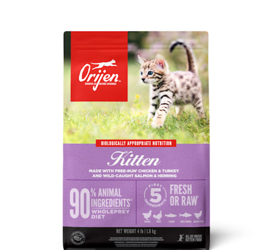 Grain Free Kitten Food, Original Kitten Recipe Natural Dry Cat Food or Wet Cat Food